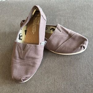 TOMS Chocolate Canvas Slip-Ons